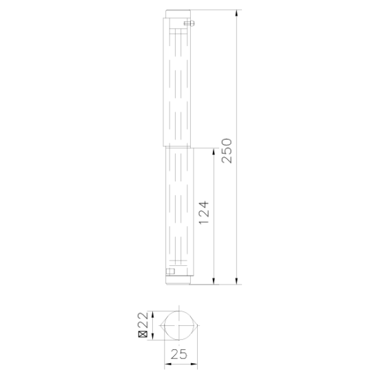 pernio perfil gota con muelle cod 276