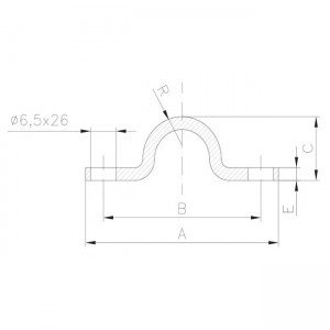 TOPE PUERTA CORREDERA ATORNILLAR 100x114 CARRIL MARIPOSA U20