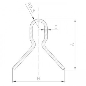 TOPE PUERTA CORREDERA ATORNILLAR 100x114 CARRIL MARIPOSA U20