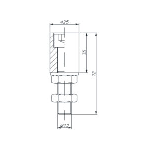 Rueda para puerta corredera, con doble rodamiento, 20,5 mm AUMON