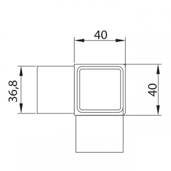 Dibujo técnico Codo T 90º