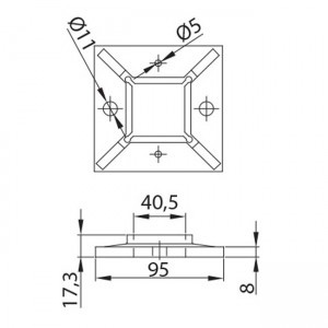 Dibujo técnico de Base