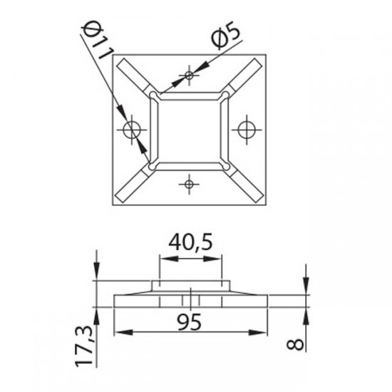 Dibujo técnico de Base