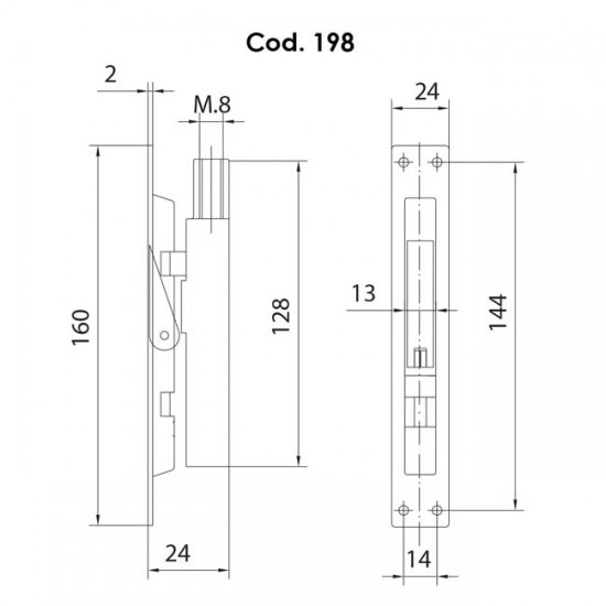 Pasador Cod 198