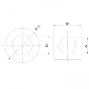 Plano chapas Hexagonales puertas elevables