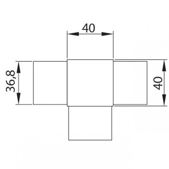 Dibujo técnico Codo T 180º