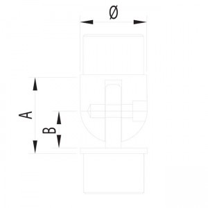 Dibujo técnico codo ajustable