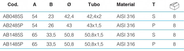 codo ajustable barandillas inox