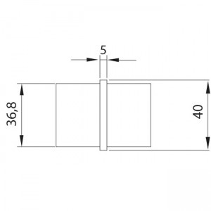 Dibujo técnico Conector recto