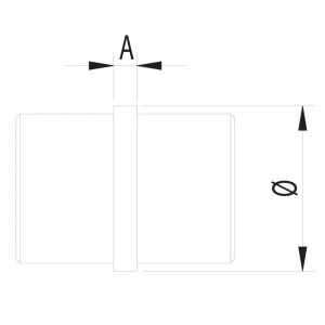 Dibujo técnico Conector recto