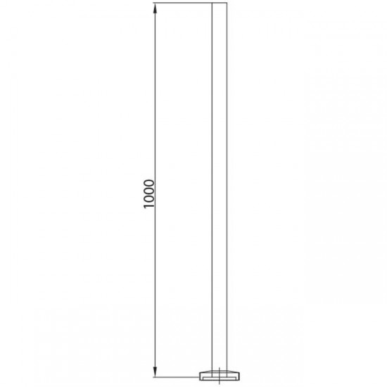 Dibujo técnico Poste con base