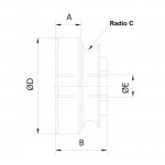 Herrajes para puertas: Rodillo guía