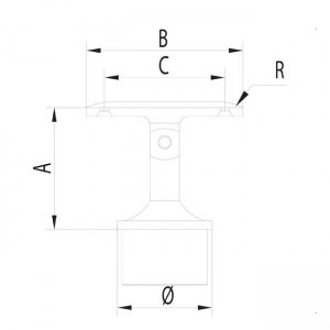 Dibujo técnico Soporte ajustable