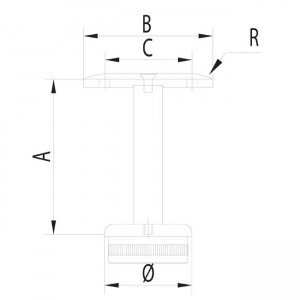 Dibujo técnico Soporte 3 piezas