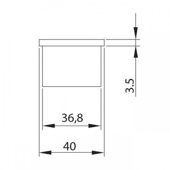 Dibujo técnico Terminal plano