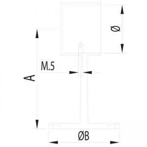 Dibujo técnico Soporte abrazadera plano final