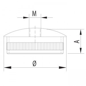 Dibujo técnico Base curva hueca