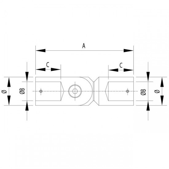 Dibujo técnico Codo regulable varillas