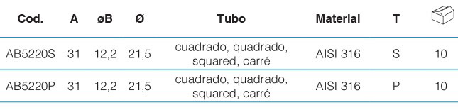 Conector tubo plano