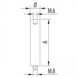 Dibujo técnico Pivote medio