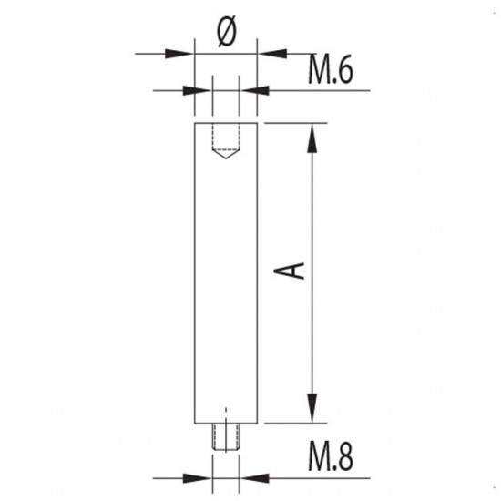 Dibujo técnico Pivote medio