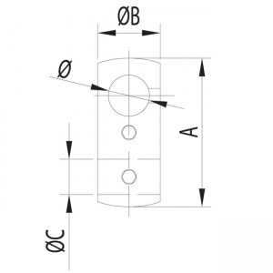 Dibujo técnico Conector varilla vertical