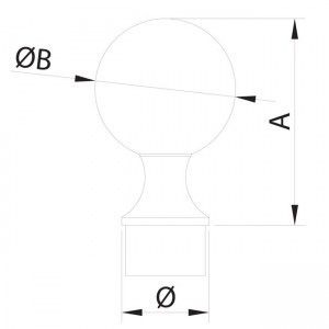 terminal bola barandillas acero inoxidable