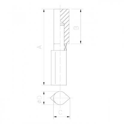 Plano Pernio Gota Inoxidable con rodamiento