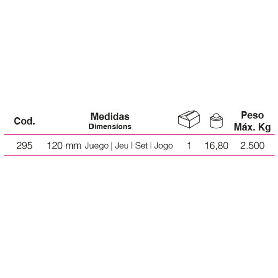 Punto de giro 120 mm cod 295