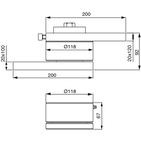 Punto de giro 120 mm cod 295